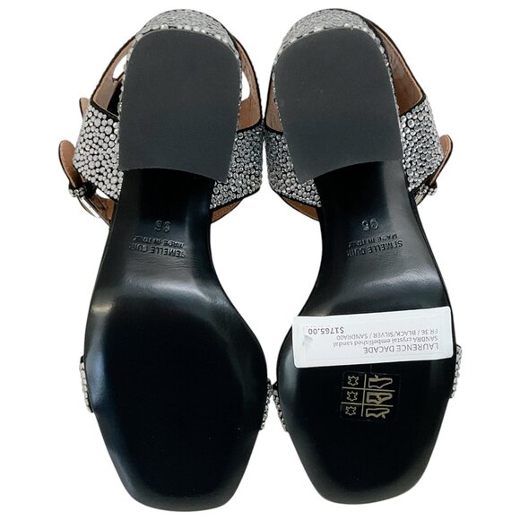 Laurence Dacade Silver Strass Sandra Sandals - Picture 7 of 15